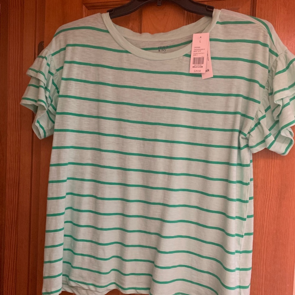Crown and Ivy stripe top - Picture 1 of 4